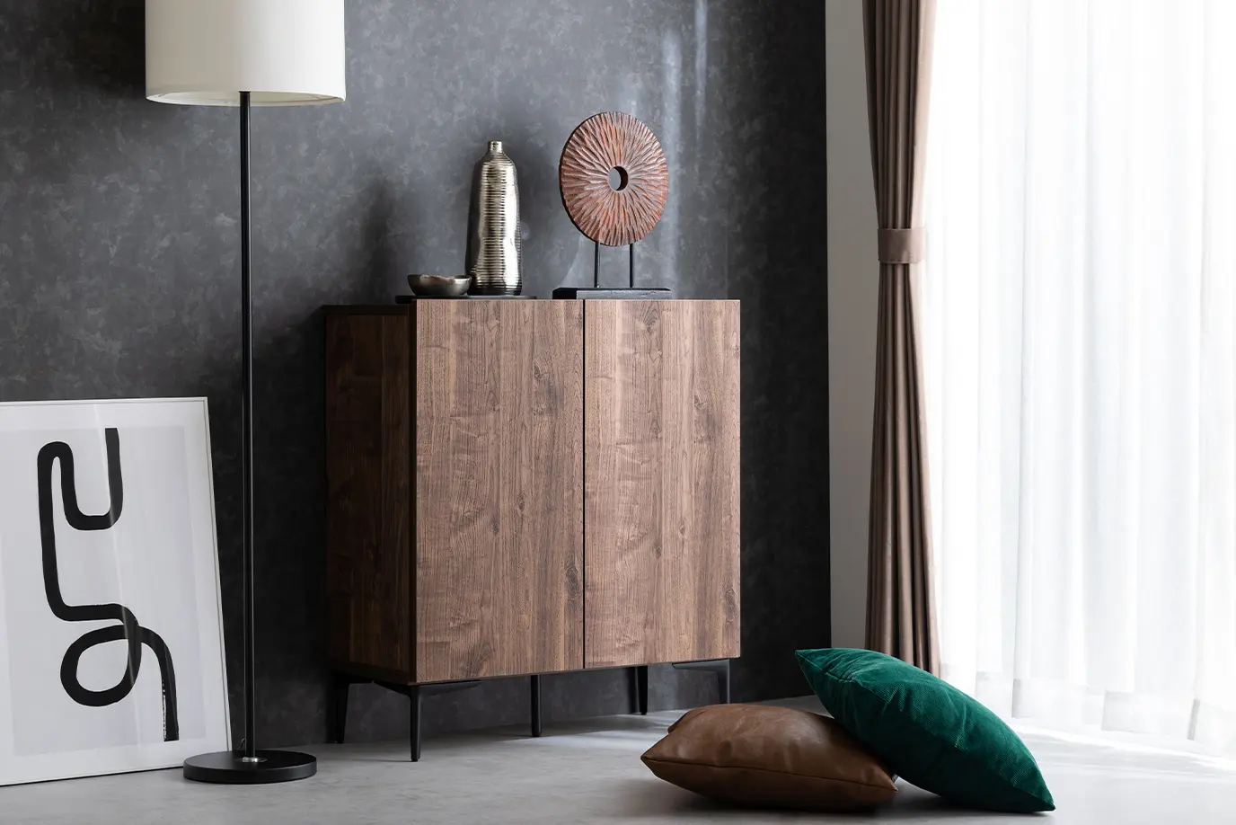 ウッディモダンなリビング収納