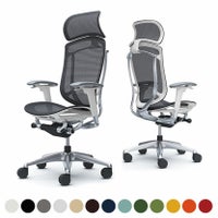 CC85BW | コンテッサ セコンダ エクストラハイバック 大型固定ヘッドレスト 座メッシュ アジャストアーム ポリッシュフレーム ホワイトボディ オカムラ｜¥242,800の動画