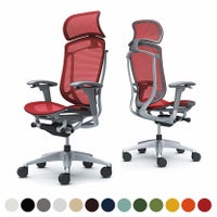 CC85GA | コンテッサ セコンダ エクストラハイバック 大型固定ヘッドレスト 座メッシュ アジャストアーム シルバーフレーム グレーボディ オカムラ｜¥226,600の動画