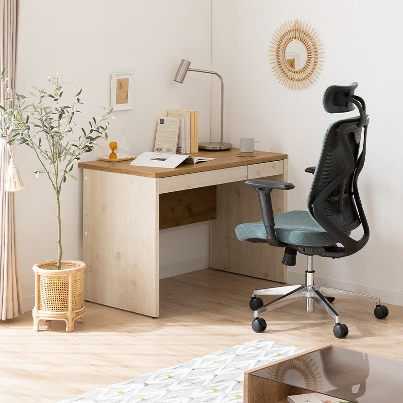 幅100cm 木製 ワークデスク おしゃれ ぺスパ2.0 古木調 引出し付き