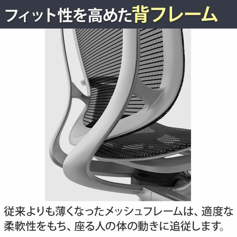 CC81GA | コンテッサ セコンダ ハイバック 座メッシュ アジャスト