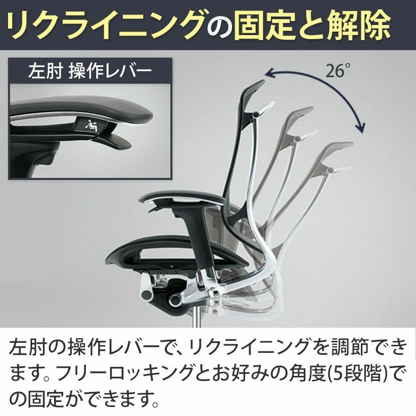 CC81GA | コンテッサ セコンダ ハイバック 座メッシュ アジャスト