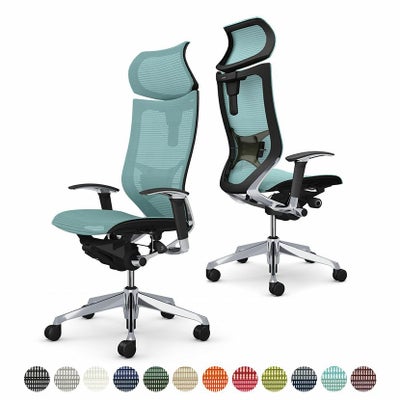 CP81CR | バロン エクストラハイバック 可動ヘッドレスト 座メッシュ 