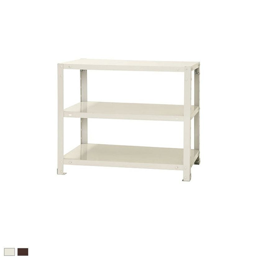 本体】スチールラック スリムラック 3段 キャスター付き /幅700×奥行