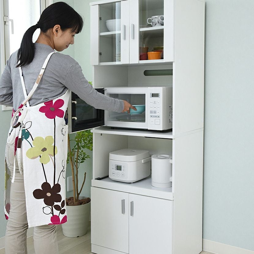 幅59.5cm レンジ台 SIMシリーズ コンセント付き 棚 収納 キッチン