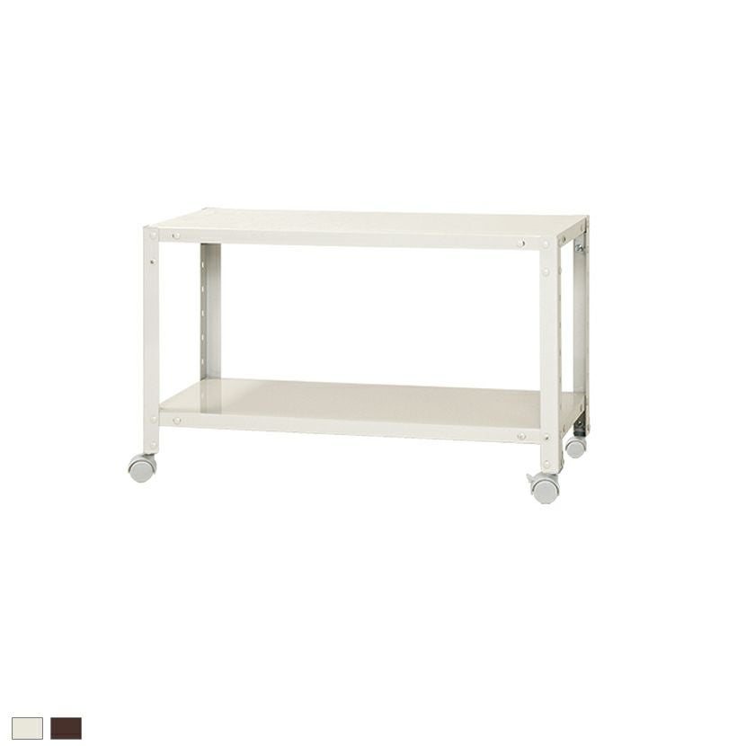 本体】スチールラック スリムラック 3段 キャスター付き /幅700×奥行