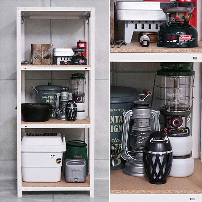 本体】スチールラック スリムラック 2段 キャスター付き /幅800×奥行