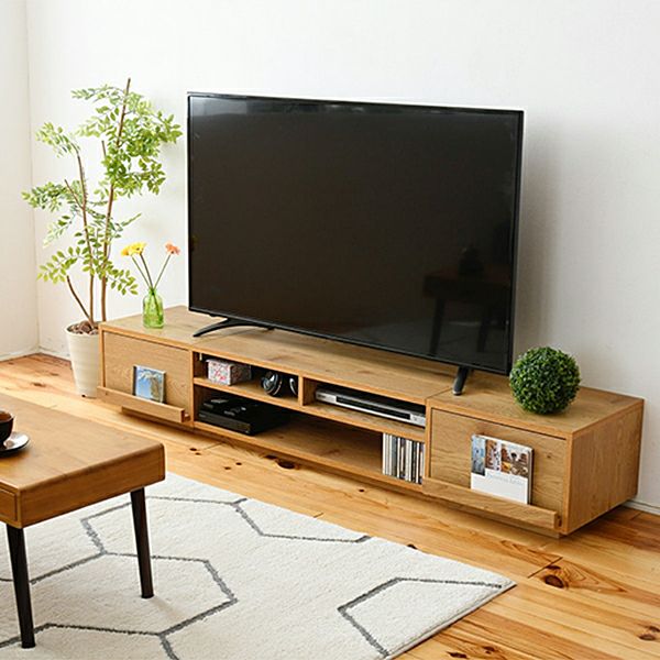 幅120cm 木製 テレビボード オープンタイプ レヴィ ～42型対応 天然木