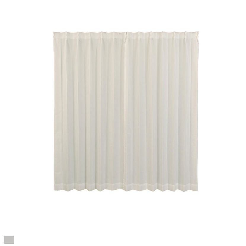 幅100cm / 幅150cm UVカット 防炎国産遮像遮熱ミラーレースカーテン