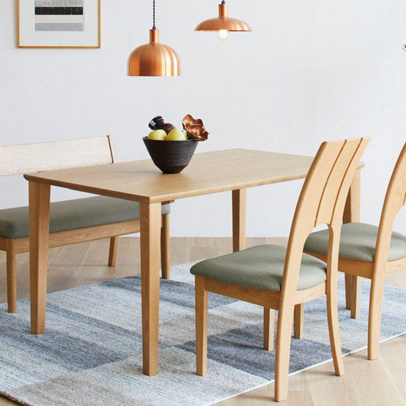 設置無料】幅150cm 浜本工芸 ダイニングテーブル 日本製 DT7600 無垢材