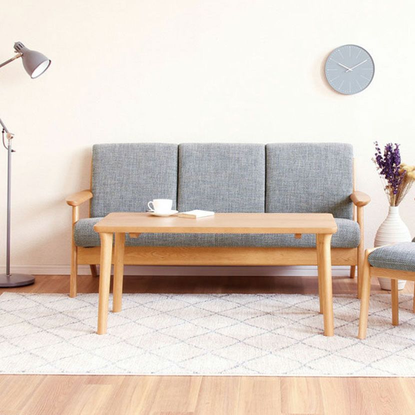 設置無料】幅167cm 浜本工芸 2人掛けリビングソファ 日本製 天然木 肘