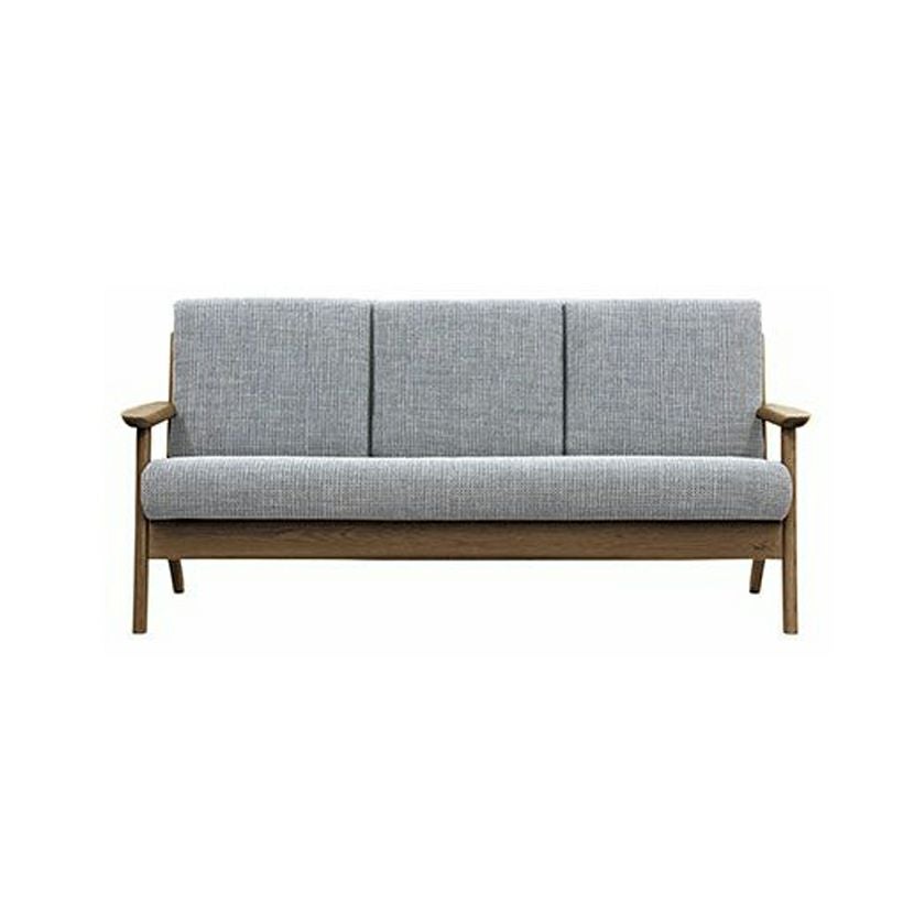 設置無料】幅167cm 浜本工芸 2人掛けリビングソファ 日本製 天然木 肘