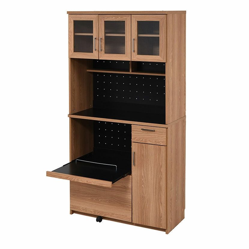 幅90cm 大型 レンジ台 レンジ棚 レンジラック 食器棚 北欧 キッチン