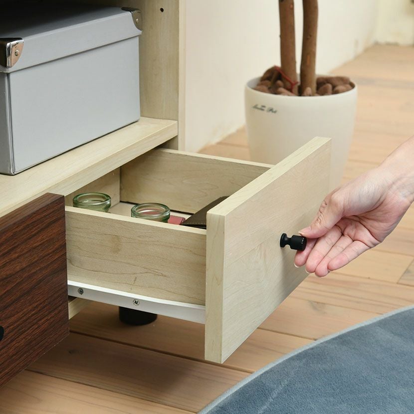 幅60cm チェスト オープンラック 木製 おしゃれ リビング 収納 サイド