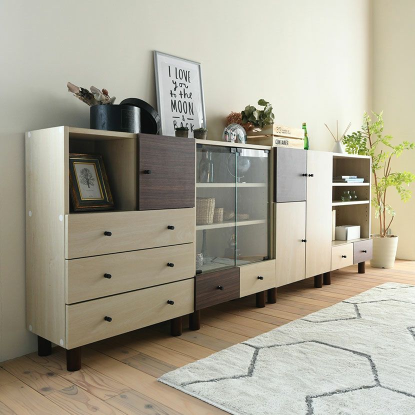 幅60cm チェスト キャビネット 扉付き 木製 おしゃれ ナチュラル