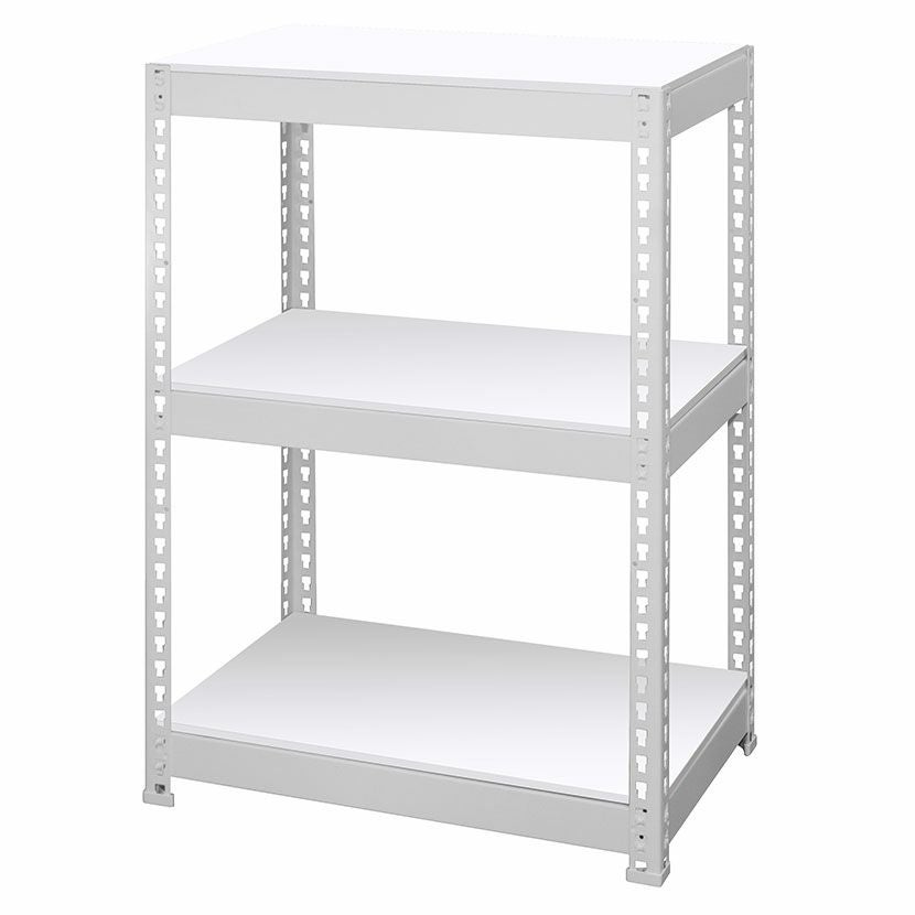 メタル&ウッドラック シェルフ3段 耐荷重150kg(棚板1枚あたり50kg
