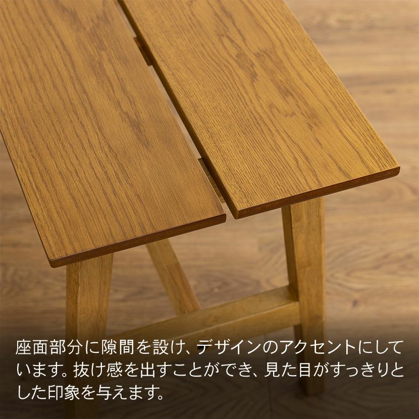 RUSTIC 木製ダイニングベンチ 天然木 幅100cm ダイニングベンチ 天然木 木製ベンチ リビング ダイニング ラ