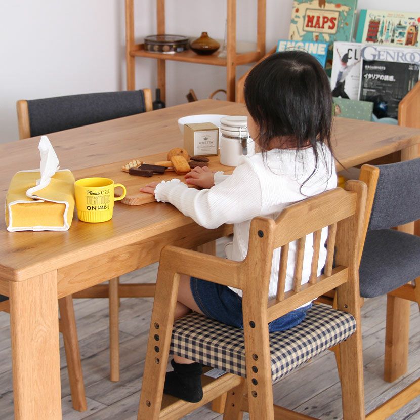 キッズチェア ハイチェア 高さ調節可能 木製 ベビーチェア 子供用椅子