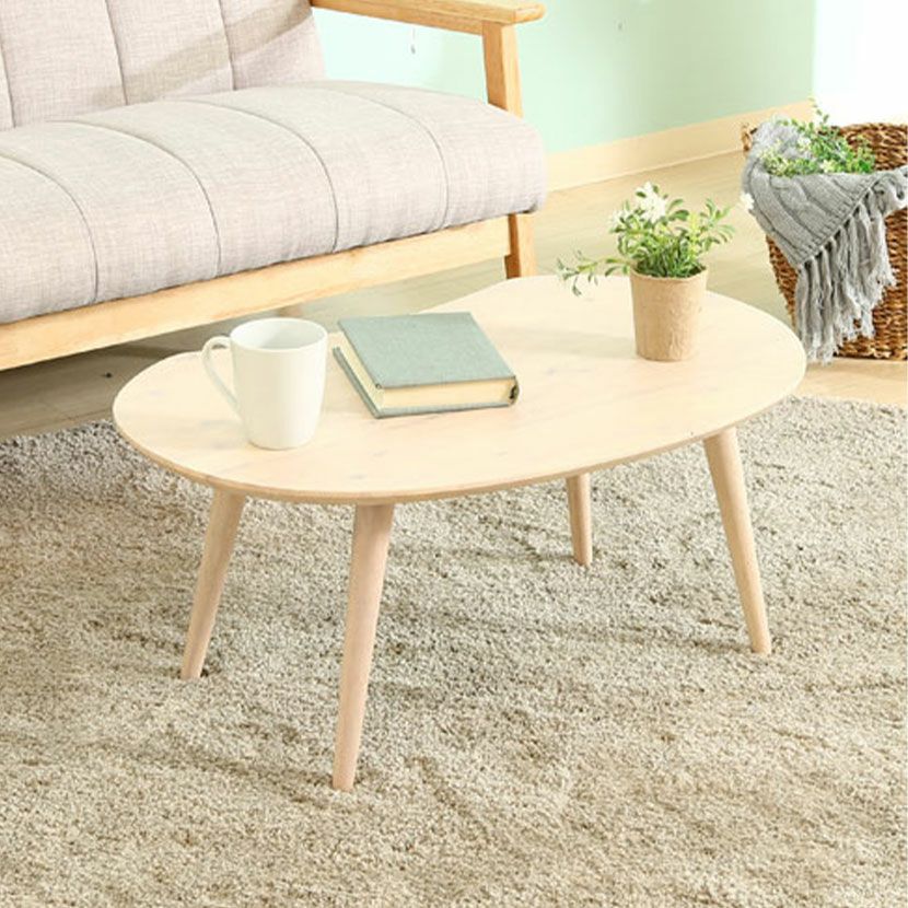 幅74cm Natural Signature MAME ローテーブル 天然木 リビングテーブル