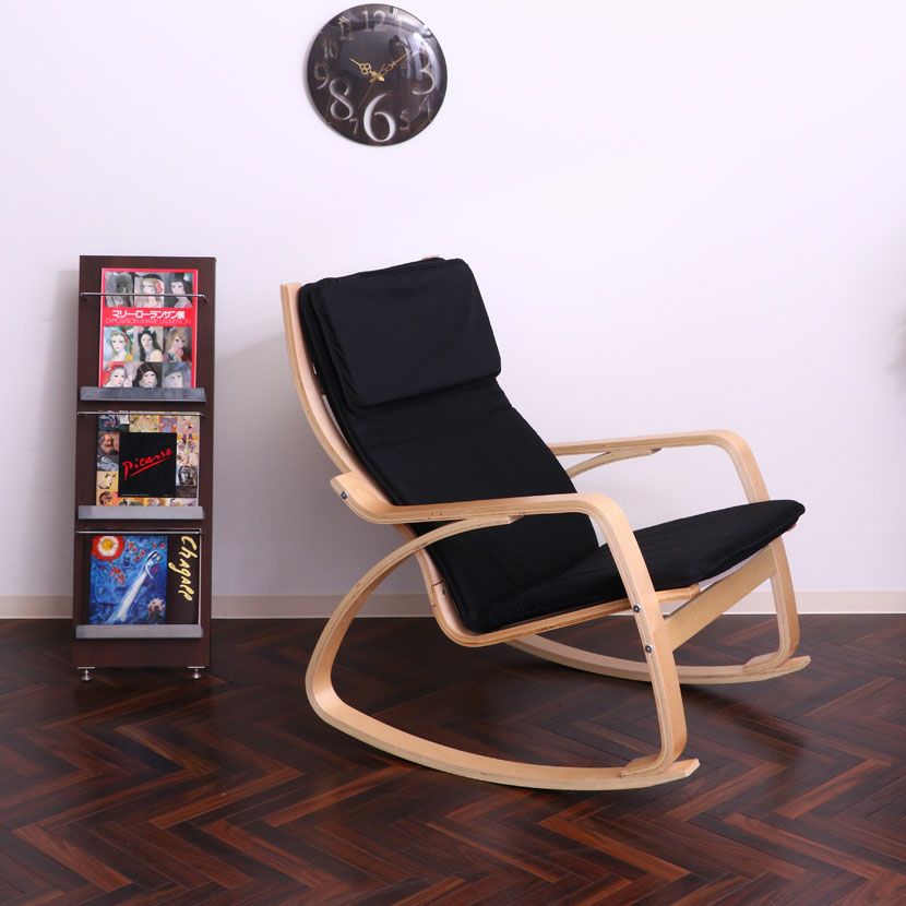 幅67cm 1人用 リラックスチェアー スリム ロッキングタイプ デザイン