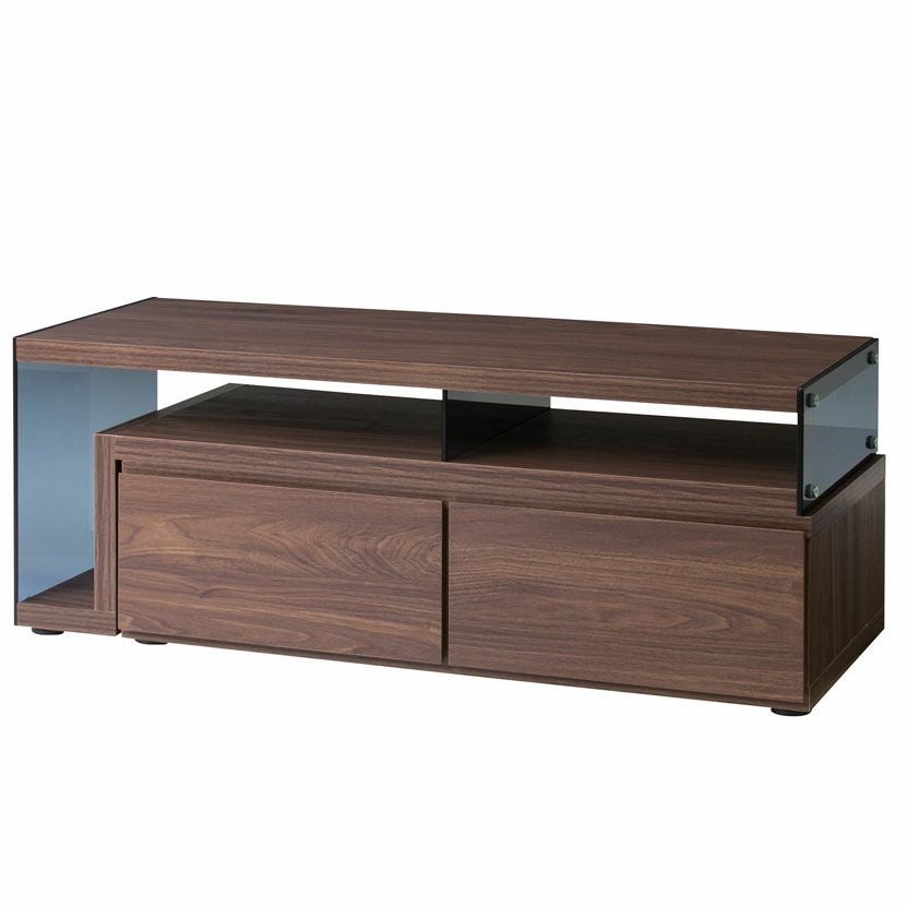 幅105-181cm テレビ台 伸縮 コーナー可 フレキシブルTVボード カフェ風