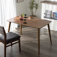 幅120cm 木製 ダイニングテーブル 長方形 天然木 省スペース コンパクト 4人用 リビングテーブル カフェテーブル 食卓 おしゃれ ヴィンテージ風 ウォールナット｜¥31,728の動画