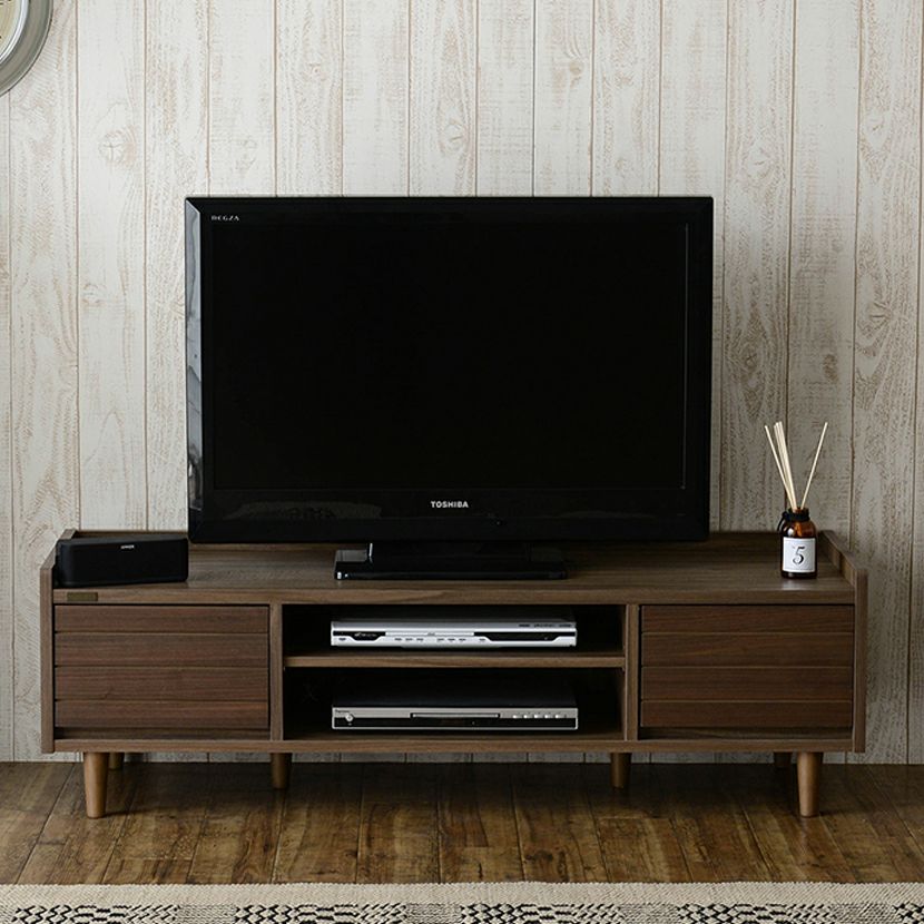 幅120cm ヌック テレビボード 薄型 コーナー キャスター付 テレビ台