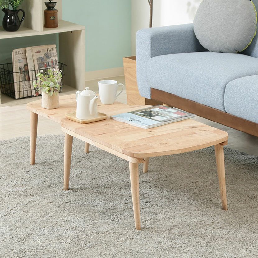 幅120cm Natural Signature ブランコ センターテーブル 天然木 ロー