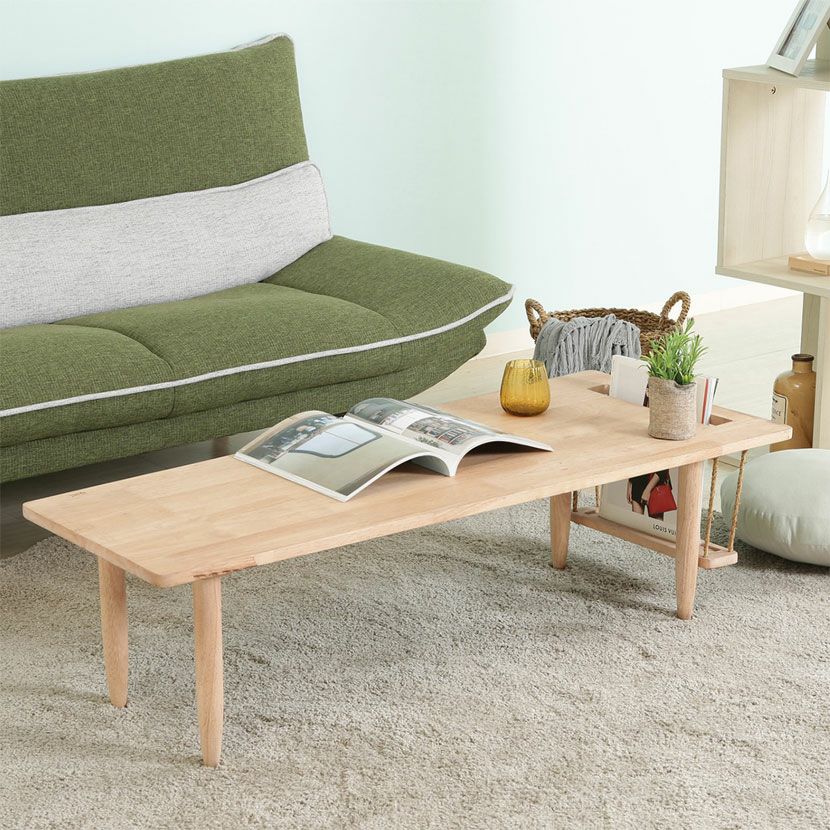 幅120cm Natural Signature ブランコ センターテーブル 天然木 ロー