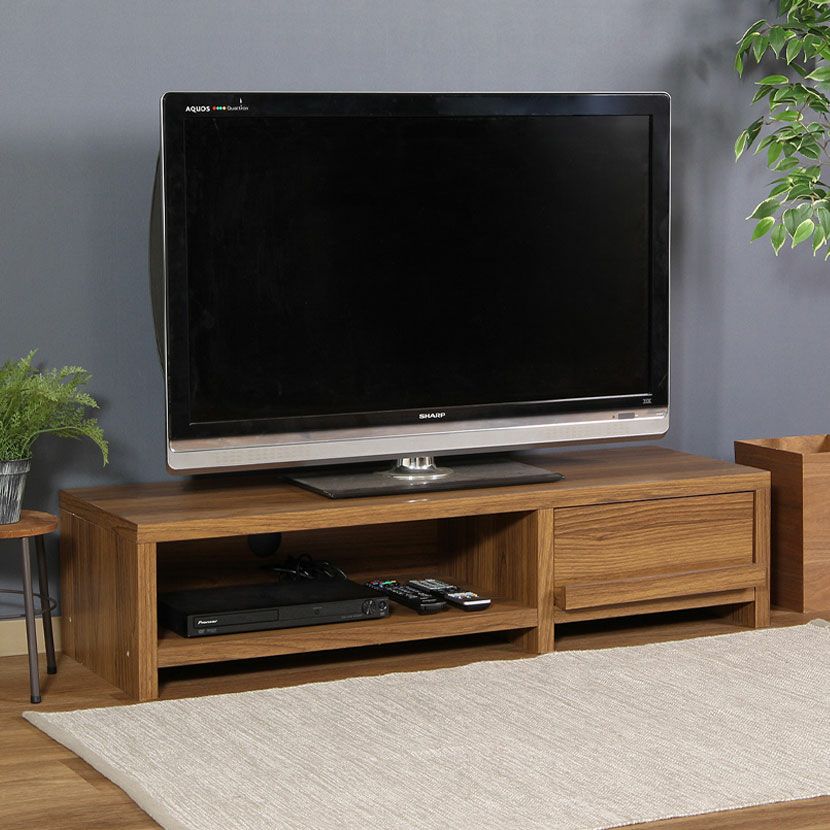 幅120cm 木目調 テレビ台 ルーク ～42型対応 テレビボード 引き出し