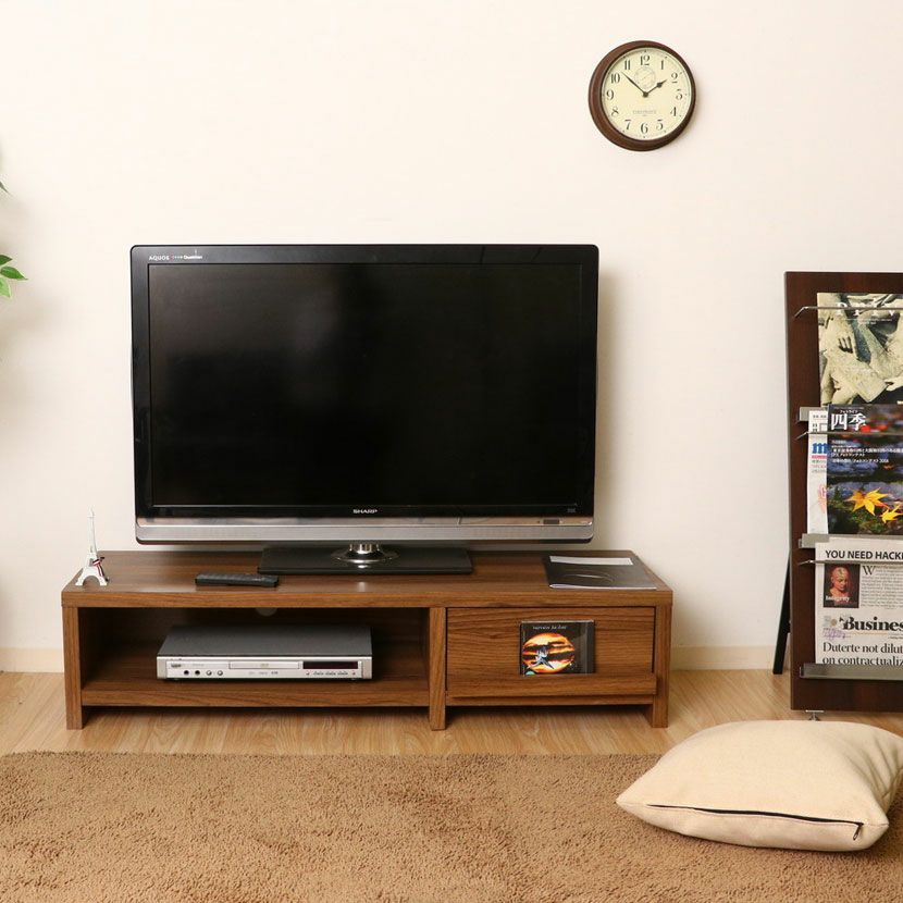 幅120cm 木目調 テレビ台 ルーク ～42型対応 テレビボード 引き出し