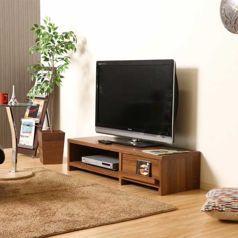幅120cm 木目調 テレビ台 ルーク ～42型対応 テレビボード 引き出し