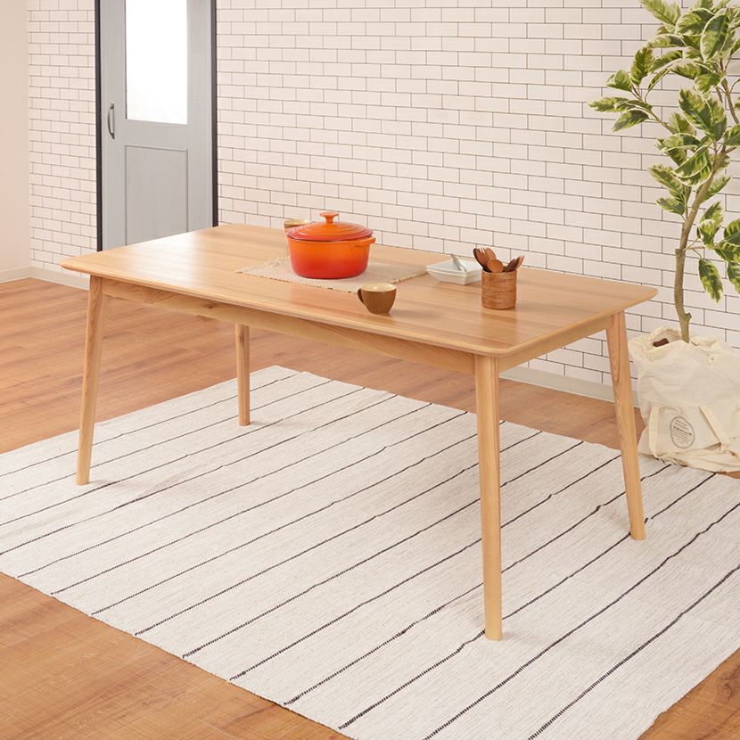 設置無料】幅170cm ダイニングテーブル 木製 ウレタン塗装 オーク材