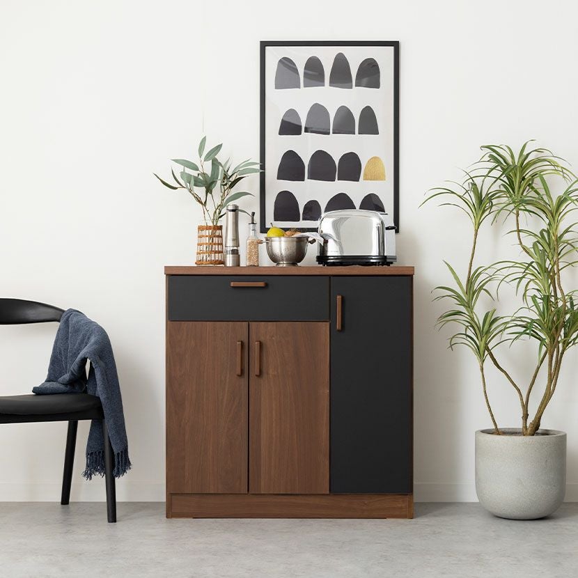 幅90cm 大型 レンジ台 レンジ棚 レンジラック 食器棚 北欧 キッチン