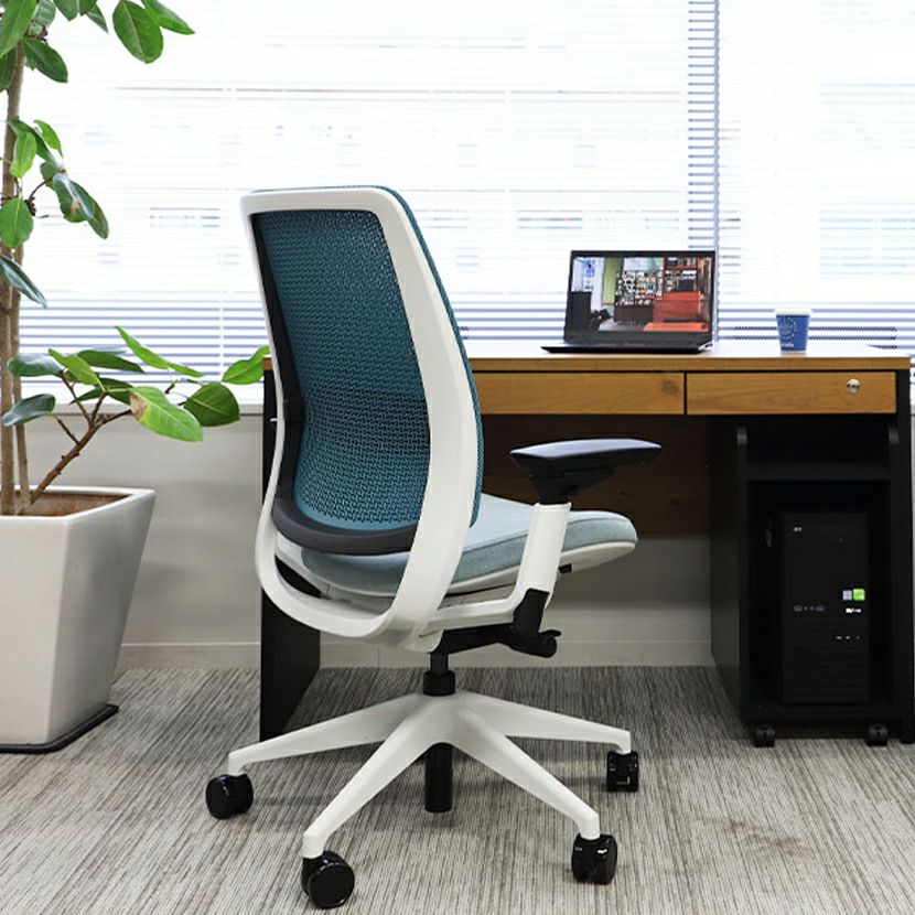 設置無料】冨士ファニチア デスクチェア 日本製 DEN 肘付き ソフト