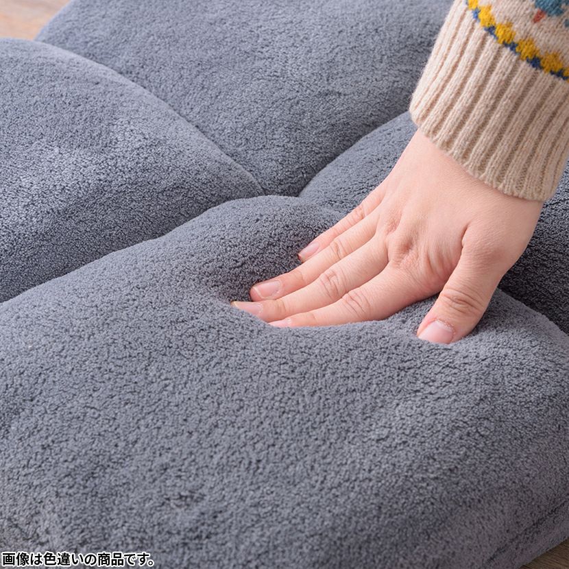 もこもこリクライナー 座椅子 リクライニング 14段階 フルフラット