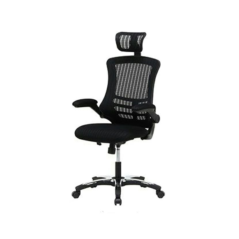 【新品・送料無料】アームアップチェアー　マスター３　ＢＫ マスター3 アームアップチェア オフィスチェア 肘付き キャスター付き
