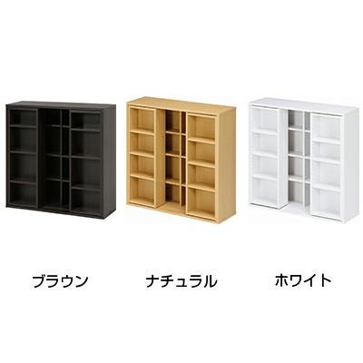 ダブルスライド収納棚 W90 ナチュラル Amazon.co.jp: 不二貿易(Fujiboeki) 本棚 ダブルスライドラック 幅89