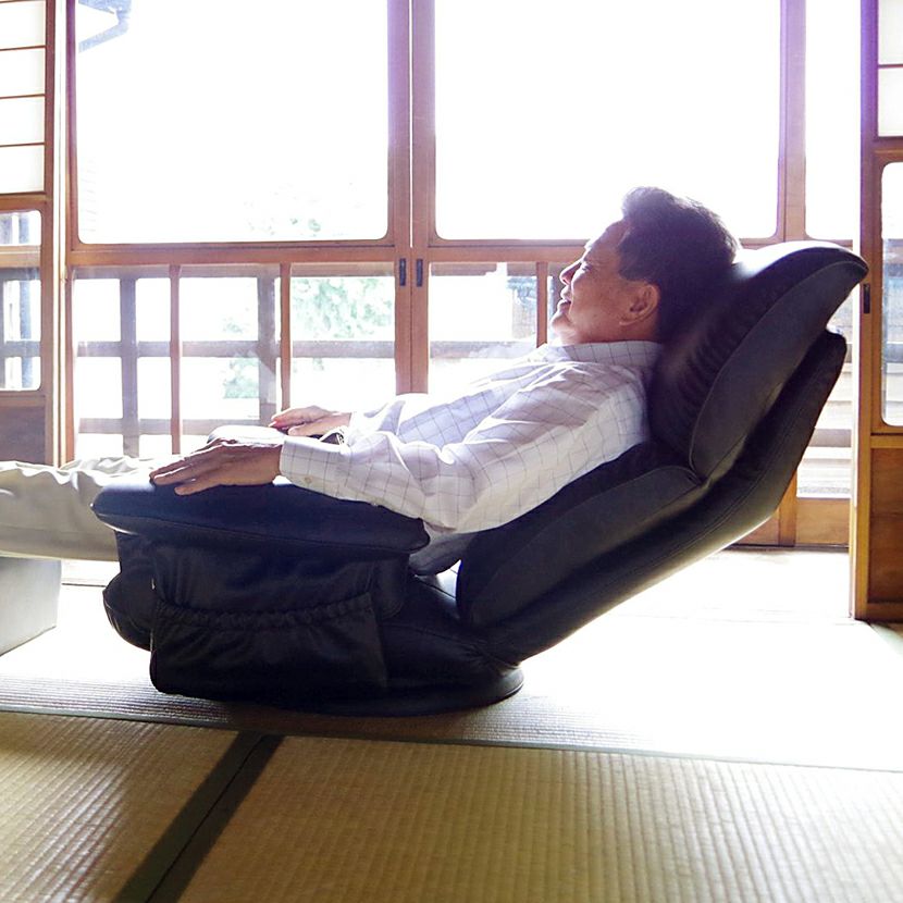 回転チェア 日本製 匠 スーパーソフトレザー 肘掛け 360度回転 フロア