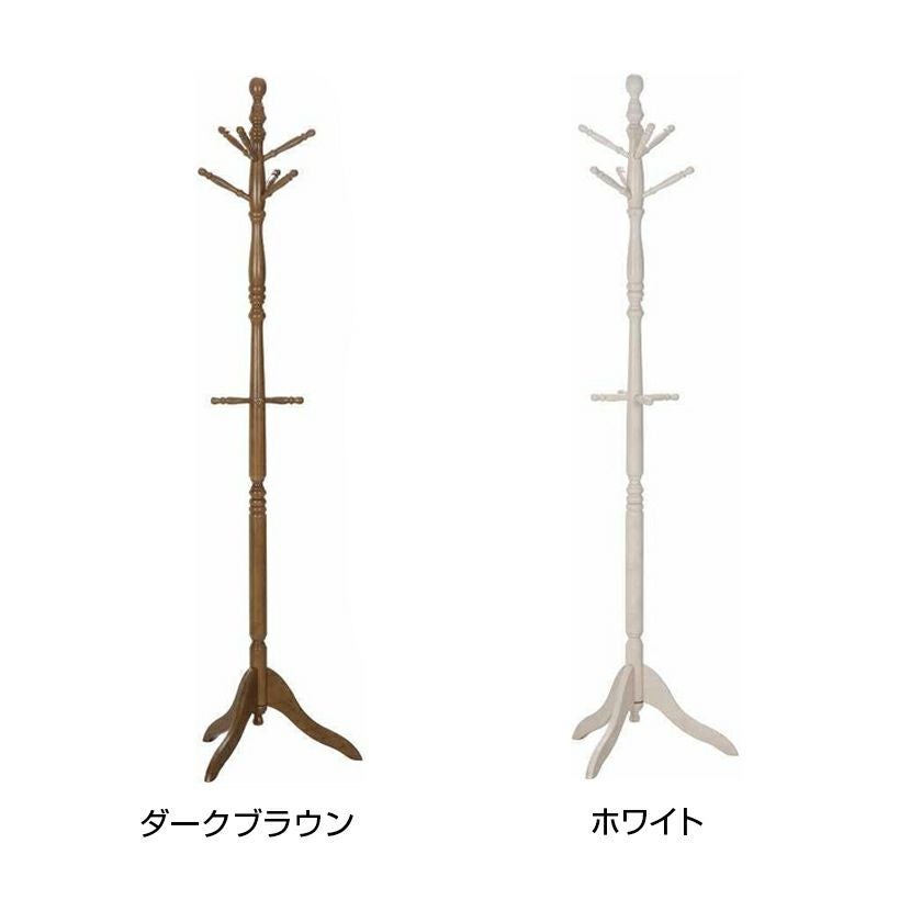 幅50.8cm アンティーク コートハンガー 木製 天然木 収納 ハンガー