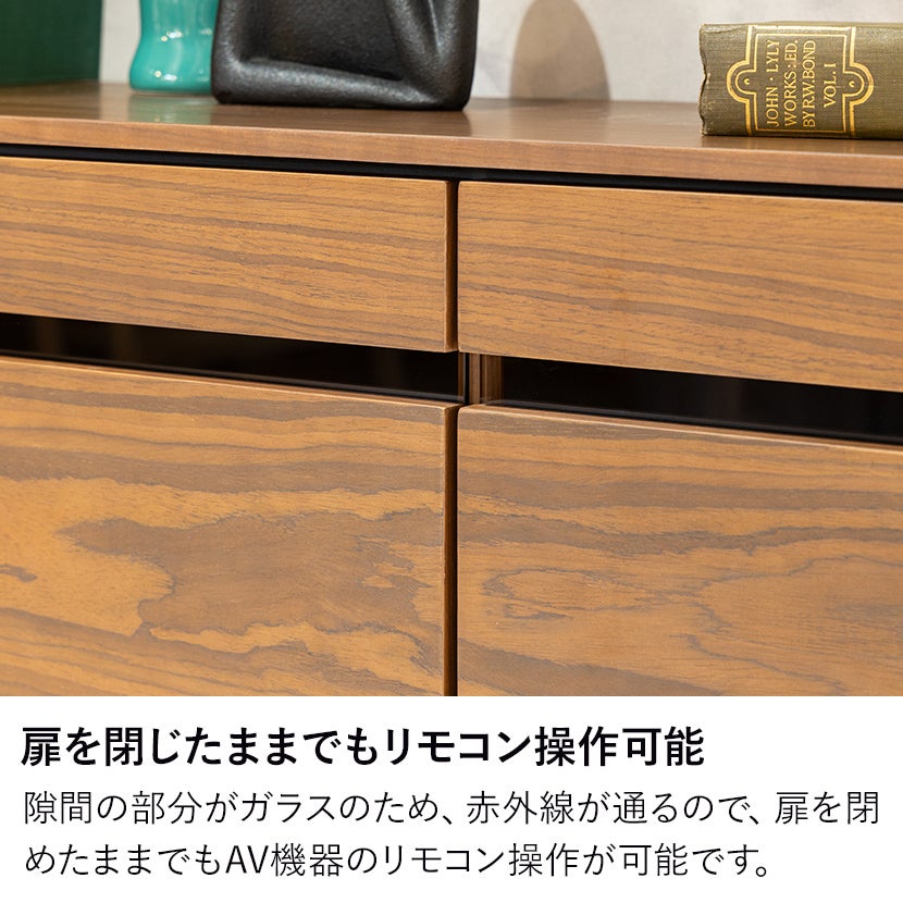 設置無料】幅120cm 木製 サイドボード 扉付き 引出し付き 可動棚 収納