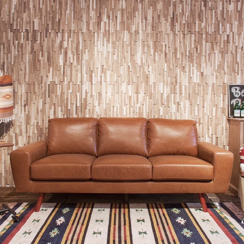 設置無料】幅186cm 3人掛け ソファ ジェネラル ソフトレザー 合皮 脚