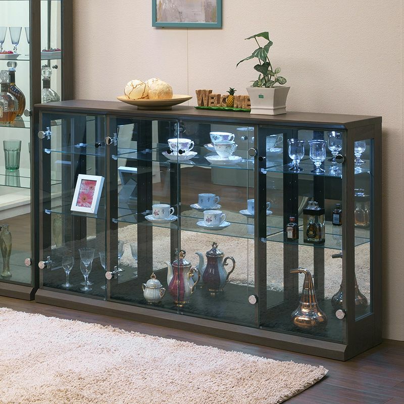 設置無料】幅77.5cm コレクションケース ハイタイプ 日本製 おしゃれ