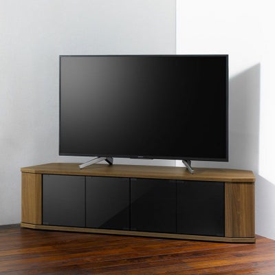 幅140cm ヌック テレビボード 薄型 コーナー キャスター付き 収納 