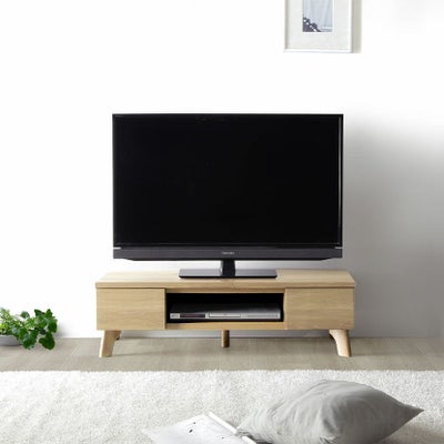 幅101cm テレビボード 天板回転式 木目調 ローボード テレビ台 北欧 