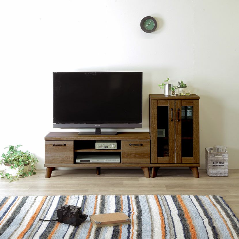 幅105cm テレビボード 木目調 ローボード テレビ台 北欧 ルンバブル