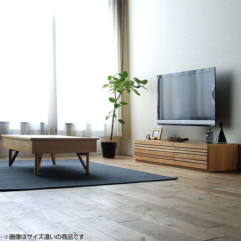 【店頭引取り限定】モリタインテリア　テレビボード　オーク材 設置無料】幅180.2cm MORITA TVボード 前板ホワイトオーク 無垢材