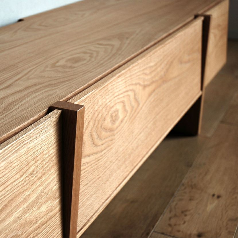 設置無料】幅180cm テレビボード MORITA ～70型以上 天然木 レッド