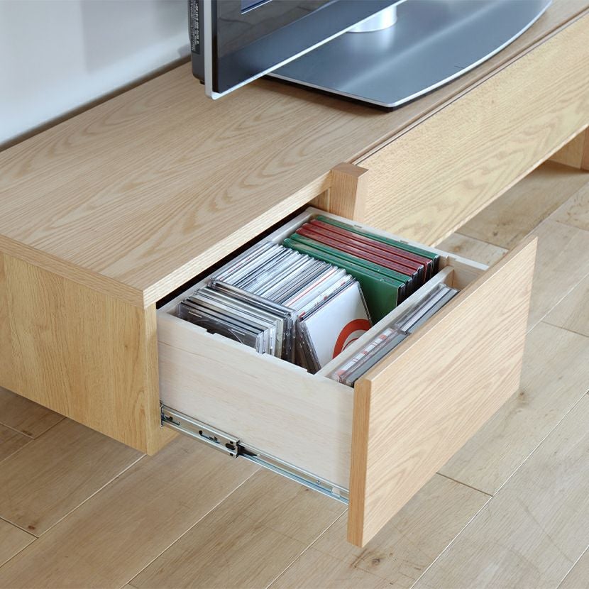 設置無料】幅180cm テレビボード MORITA ～70型以上 天然木 レッド