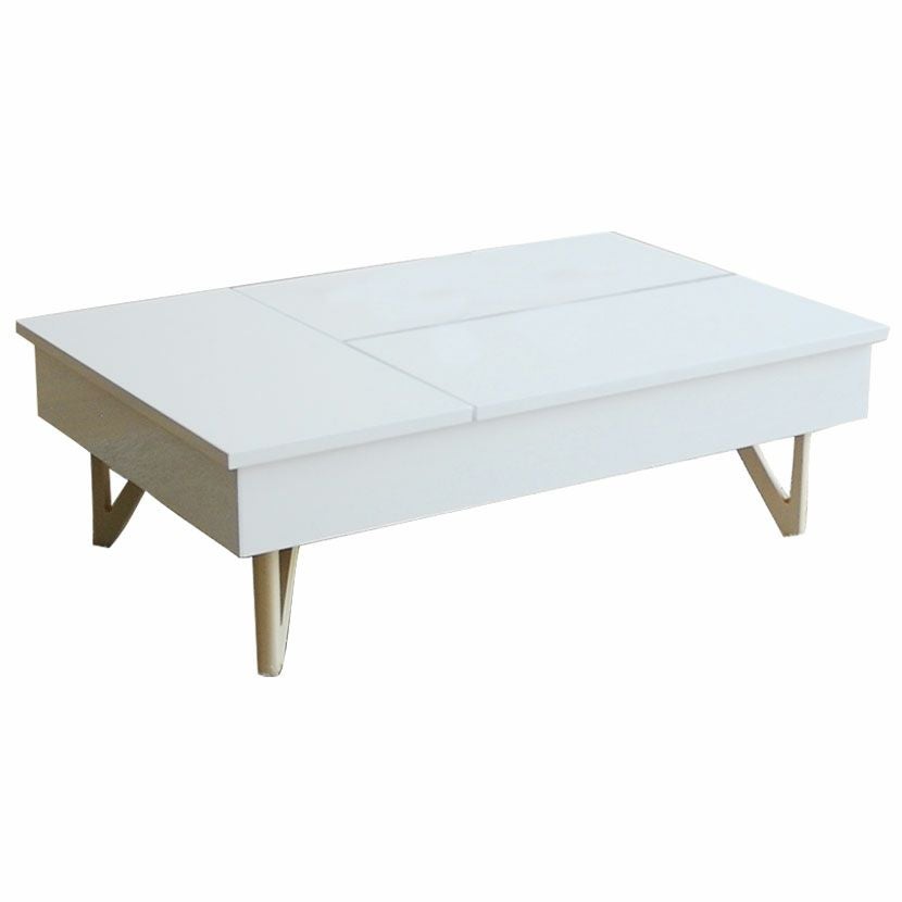 幅110cm 昇降式 リビングテーブル MORITA 引き出し付き 収納 リフト